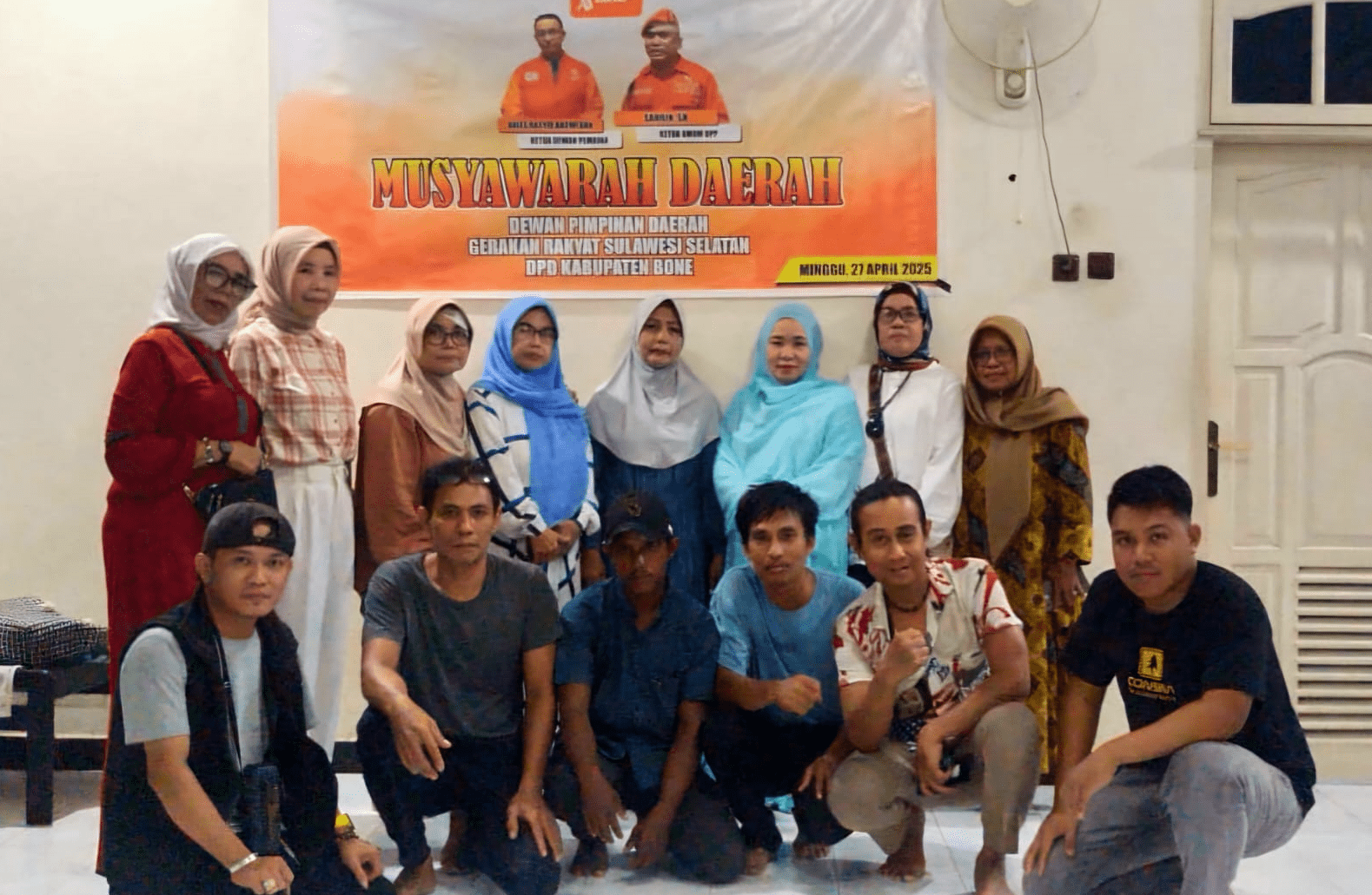 Suasana Musda I DPD Gerakan Rakyat Kabupaten Bone, Minggu (27/4/2025).