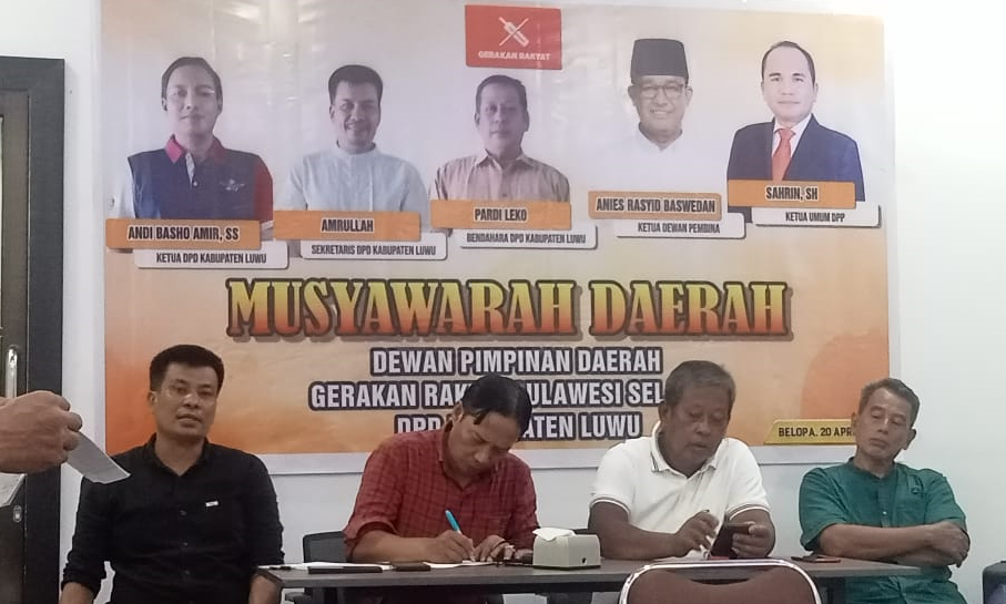 Musyawarah Daerah (Musda) pertama DPD GR Kabupaten Luwu
